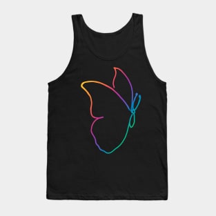 One line butterfly Tank Top